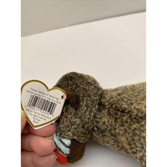 Cheeks Ty Beanie Baby Baboon 1999 Rare - Picture 7 of 12